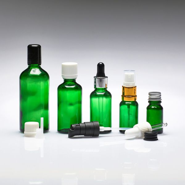 Botellas vidrio verdes