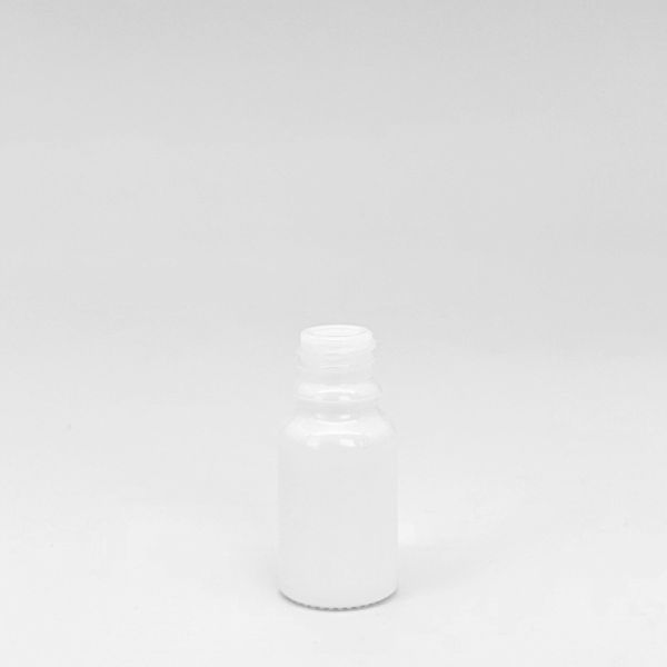 10 ml Glass bottles white DIN18