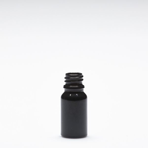 10 ml Glasflaschen violett-schwarz DIN18