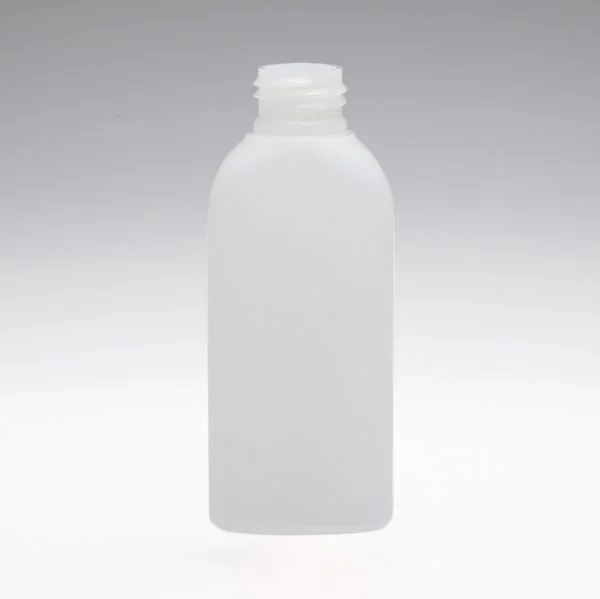 100 ml PE Flaschen oval transparent 24/410