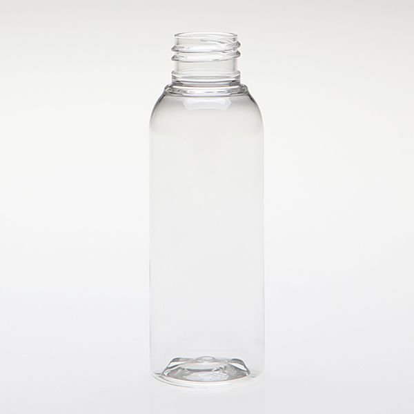 100 ml PET bottles round clear 24/410
