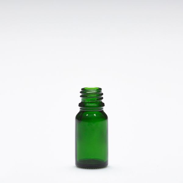 10 ml Botellas de vidrio verde DIN18