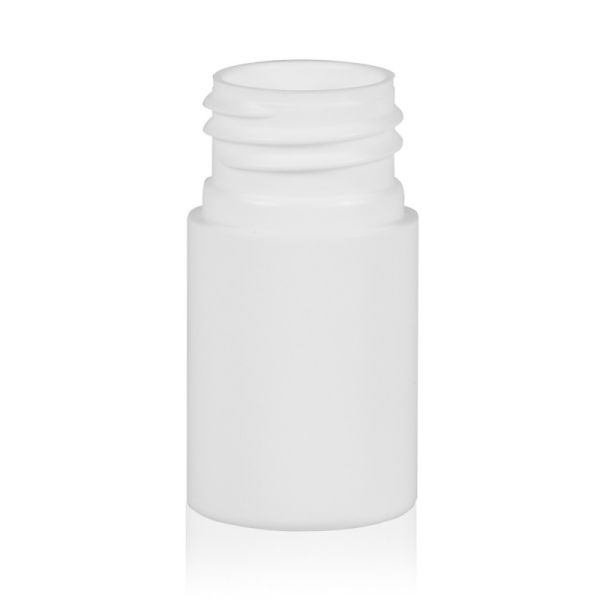 15 ml Rundflaschen weiss PE 24/410