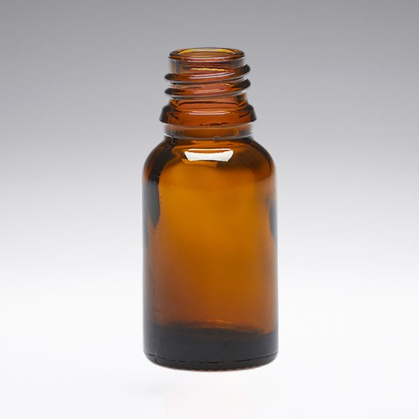 15 ml Bouteilles en verre marron DIN18