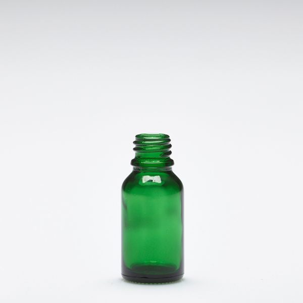 15 ml Bottiglie di vetro verde DIN18