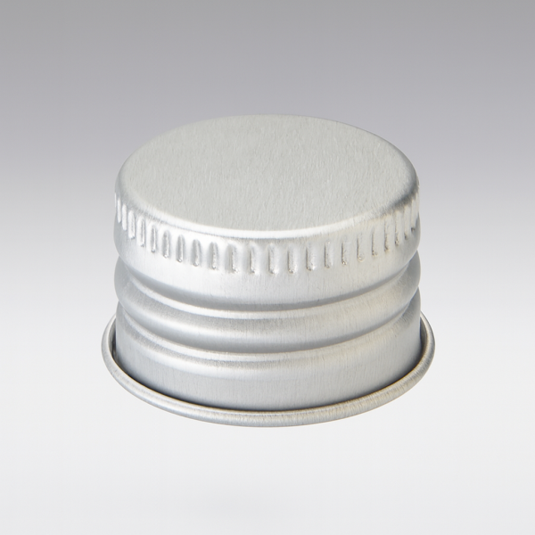 Aluminium screw cap silver with PE-insert 18/410