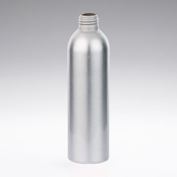 200 ml Aluminiumflaschen rund, farblos, lackiert, 24/410