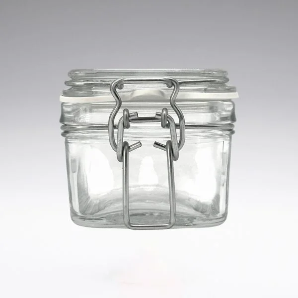 200 ml Vaso da conserva quadrato con tappo girevole