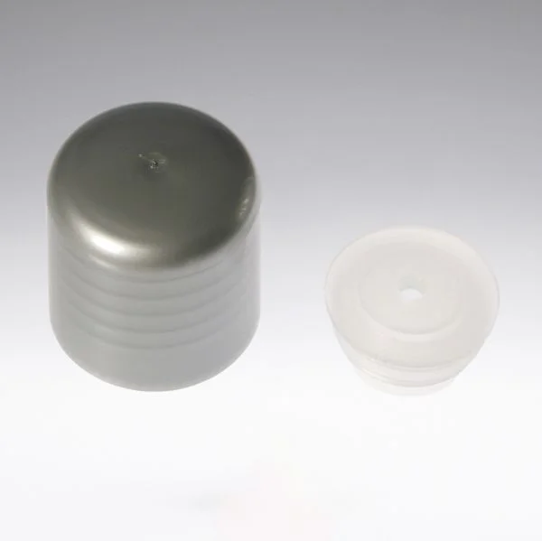 Bouchon à vis argent avec réducteur Ø 4 mm