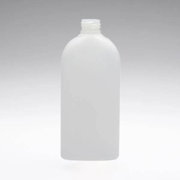 250 ml PE Flaschen oval transparent 24/410
