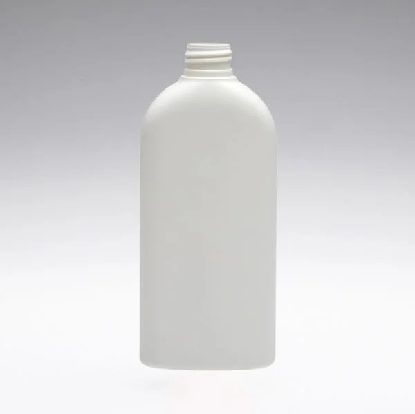 250 ml PE Flaschen oval weiss 24/410