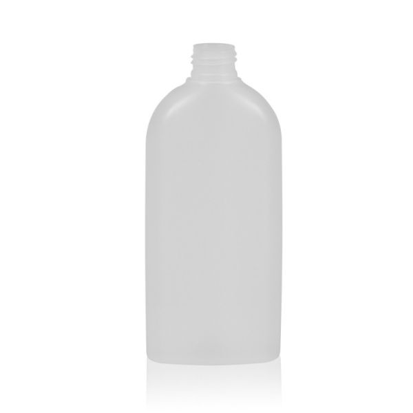 250 ml PE Flaschen oval transparent 24/410