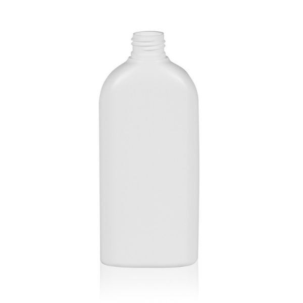 250 ml Botellas de PE ovaladas blanc 24/410o