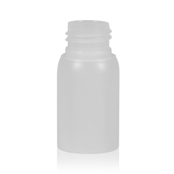 30 ml Rundflaschen transparent PE 24/410
