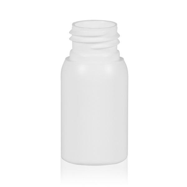 30 ml Rundflaschen PE weiss 24/410