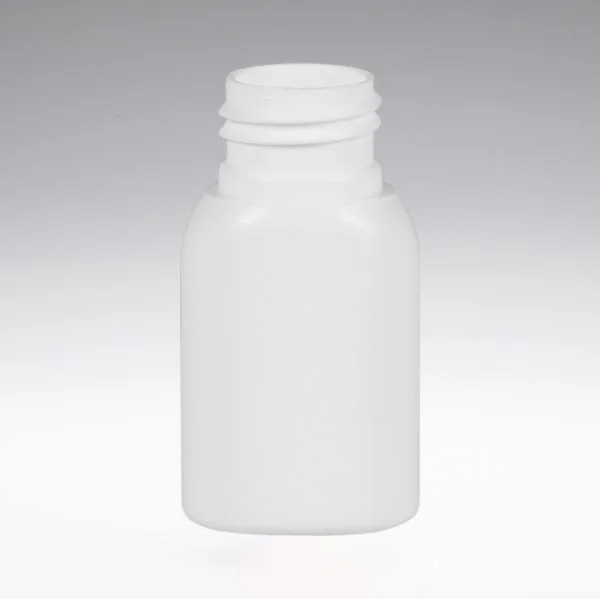 30 ml PE Flaschen oval weiss 24/410
