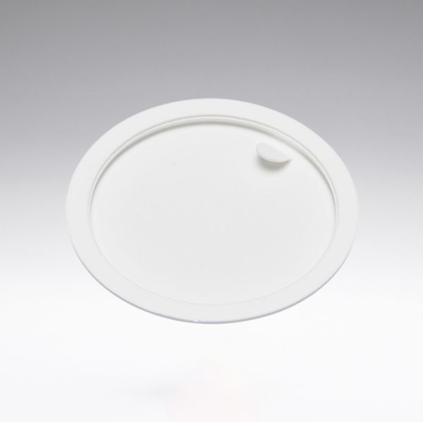 Bouchon à vis noir avec insert en mousse PE et cache blanc pour 30 ml boîtes en verre cosmétiques
