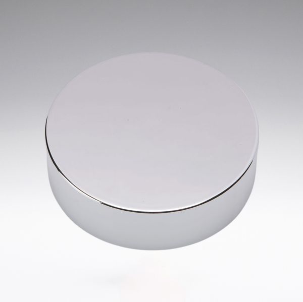 Schraubverschluss silber mit PE Schaumeinlage und weisser Abdeckscheibe für 30 ml Glasdosen