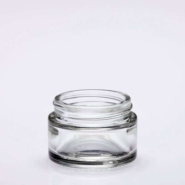 30 ml ointment jar glass crystal clear