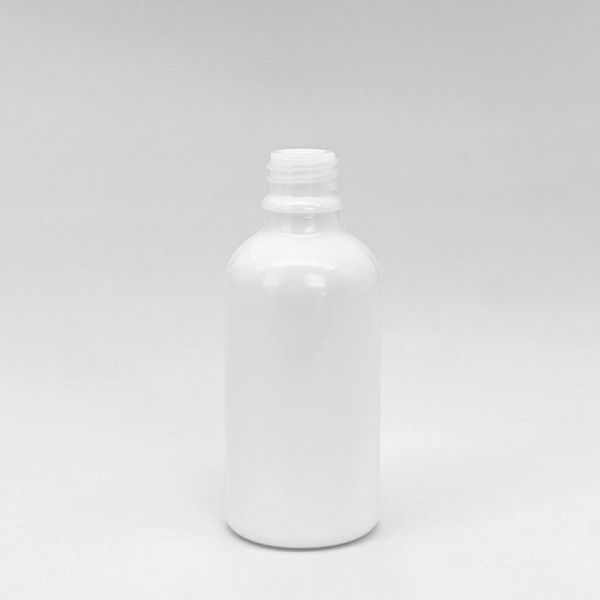 50 ml Botellas de vidrio blanco DIN18