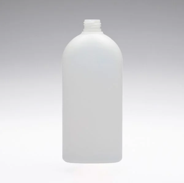 500 ml Bottiglie PE ovali transparente 24/410