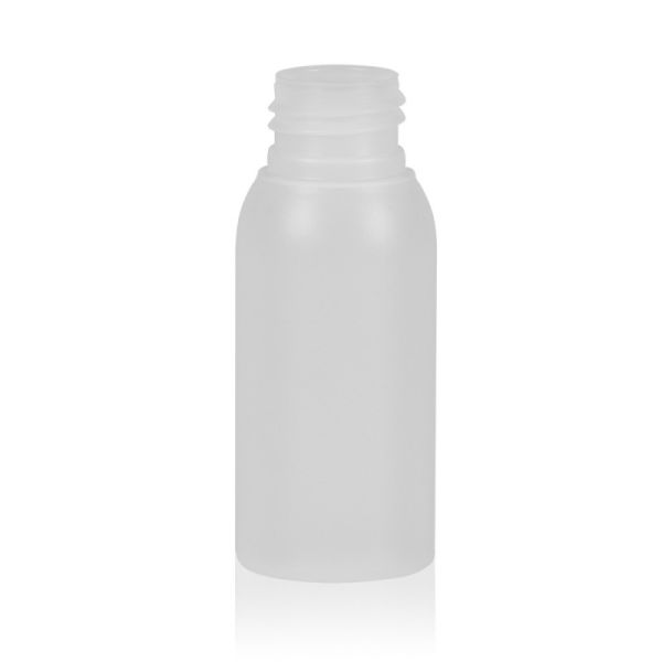 50 ml Rundflaschen transparent PE 24/410