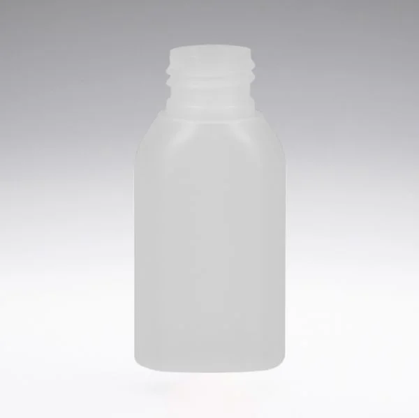 50 ml PE Flaschen oval transparent 24/410