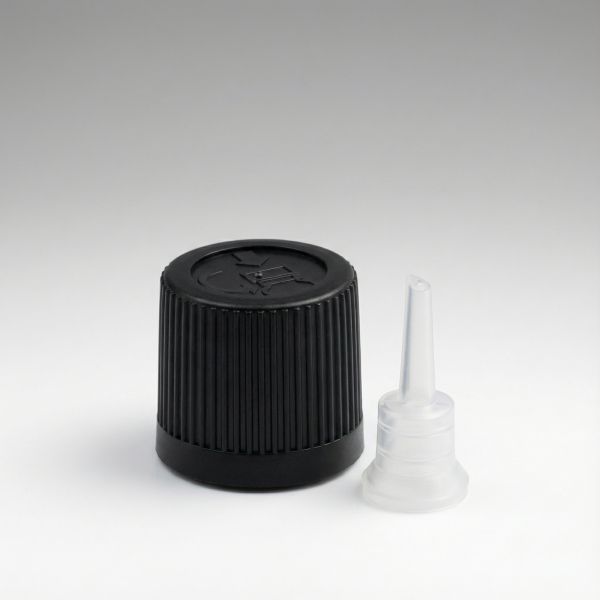 Tropfverschluss mit Kindersicherung und Erstöffnungsgarantie schwarz 18/410