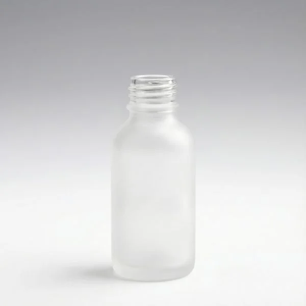 15 ml Glass bottles clear frosted DIN18