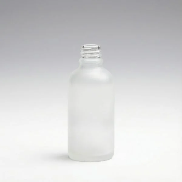 30 ml Glasflaschen transparent gefrostet DIN18