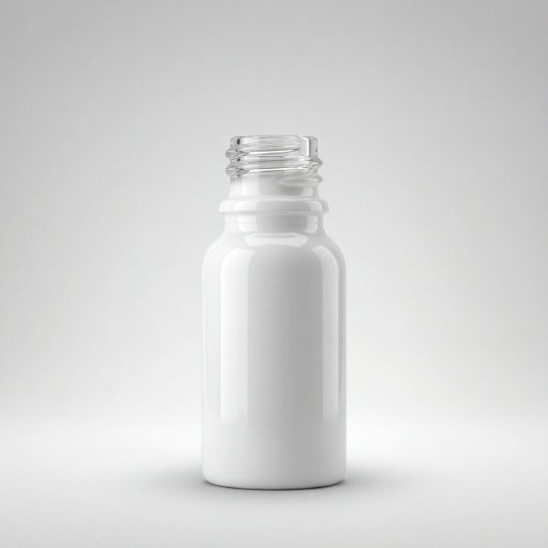 10 ml Glasflasche weiss DIN18