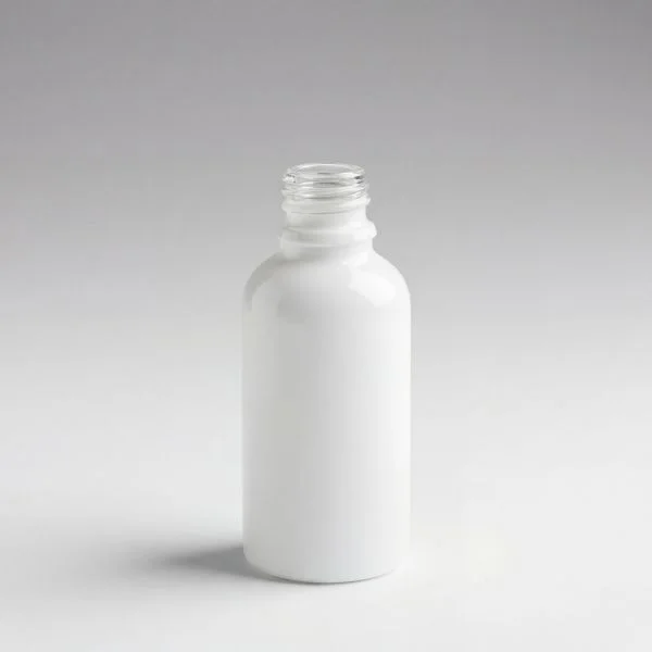30 ml Botellas de vidrio blanco DIN18