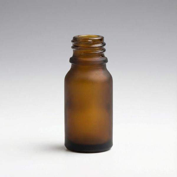 10 ml Glasflaschen braun gefrostet DIN18