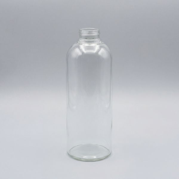 750 ml Glasflasche glasklar aus 100 % Borosilikatglas
