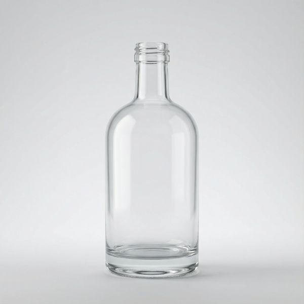 500ml Glasflasche glasklar