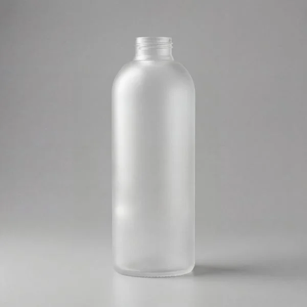 1000 ml glass bottle white frosted made of 100% borosilicate glass
