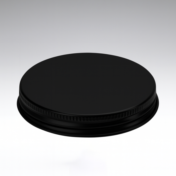 Aluminium Schraubverschluss schwarz mit PE Schaumeinlage 70/400