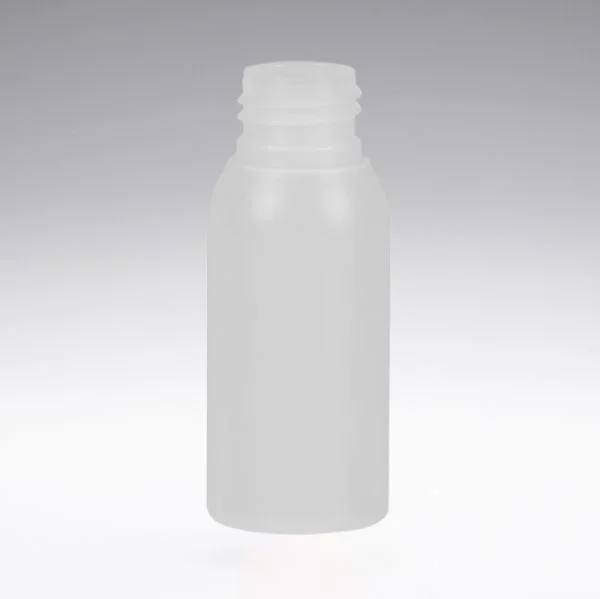 50 ml Flacons ronds transparents PE 24/410