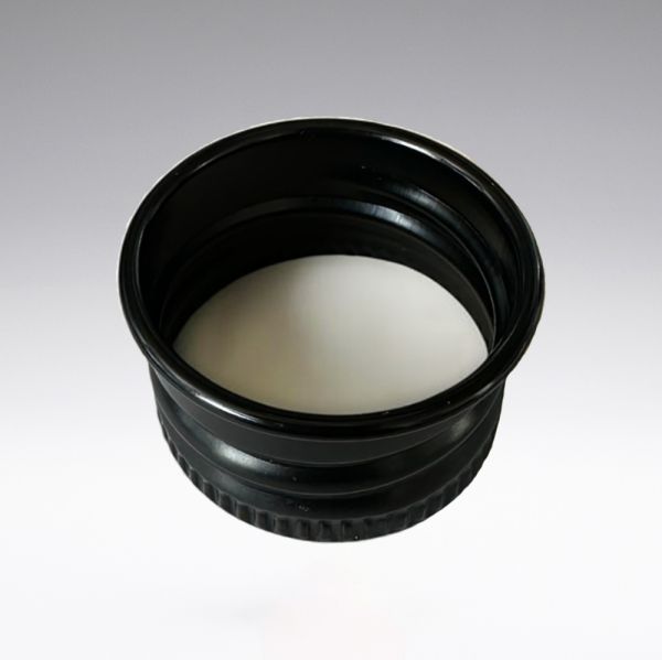 Aluminium screw cap black with PE-insert 18/410