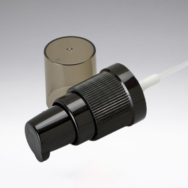 Lotion dispenser with dust cap black 18/410