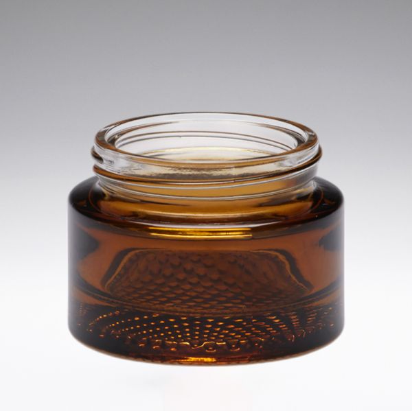 30 ml Tarro de vidrio de cosméticos marrón