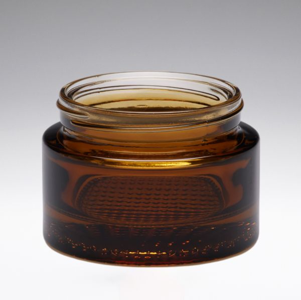 50 ml Vasetto cosmetico in vetro marrone