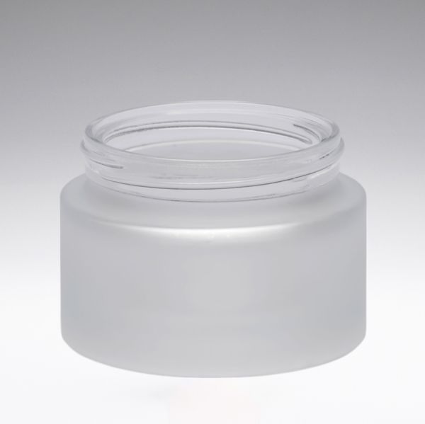 50 ml Tarro de vidrio de cosméticos esmerilado