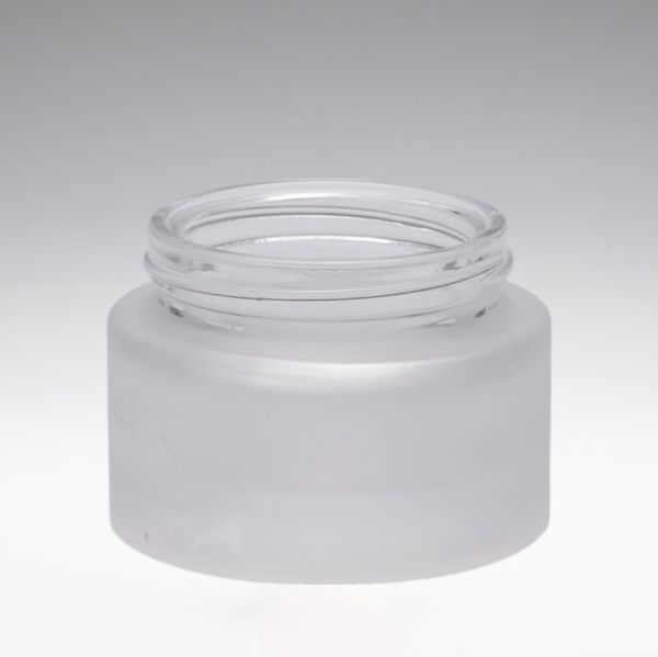 30 ml Tarro de vidrio de cosméticos esmerilado