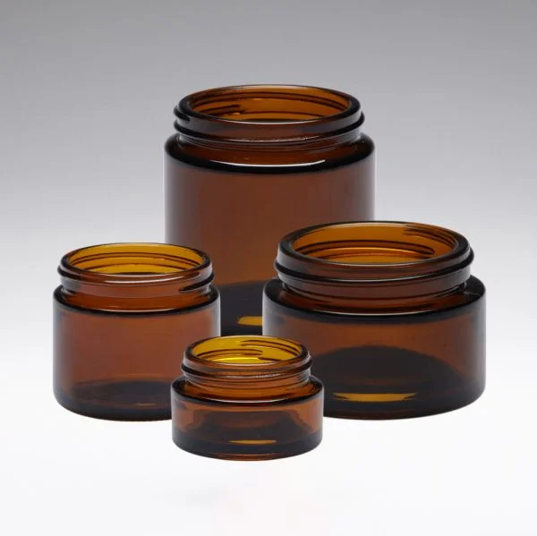 30 ml Tarros de vidrio para pomada marrón