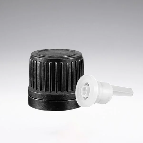 Dropper closure tamper-evident black, 18/410
