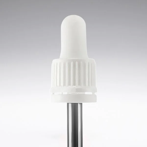 Compte-gouttes avec garantie de première ouverture blanc 52 mm 18/410