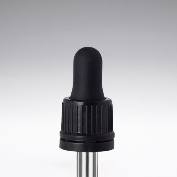 Dropper with first-opening guarantee black 71 mm 18/410