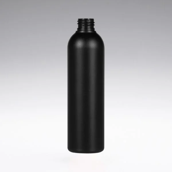 250 ml Rundflaschen schwarz PE 24/410