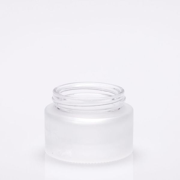 30 ml frosted glass cosmetic jar